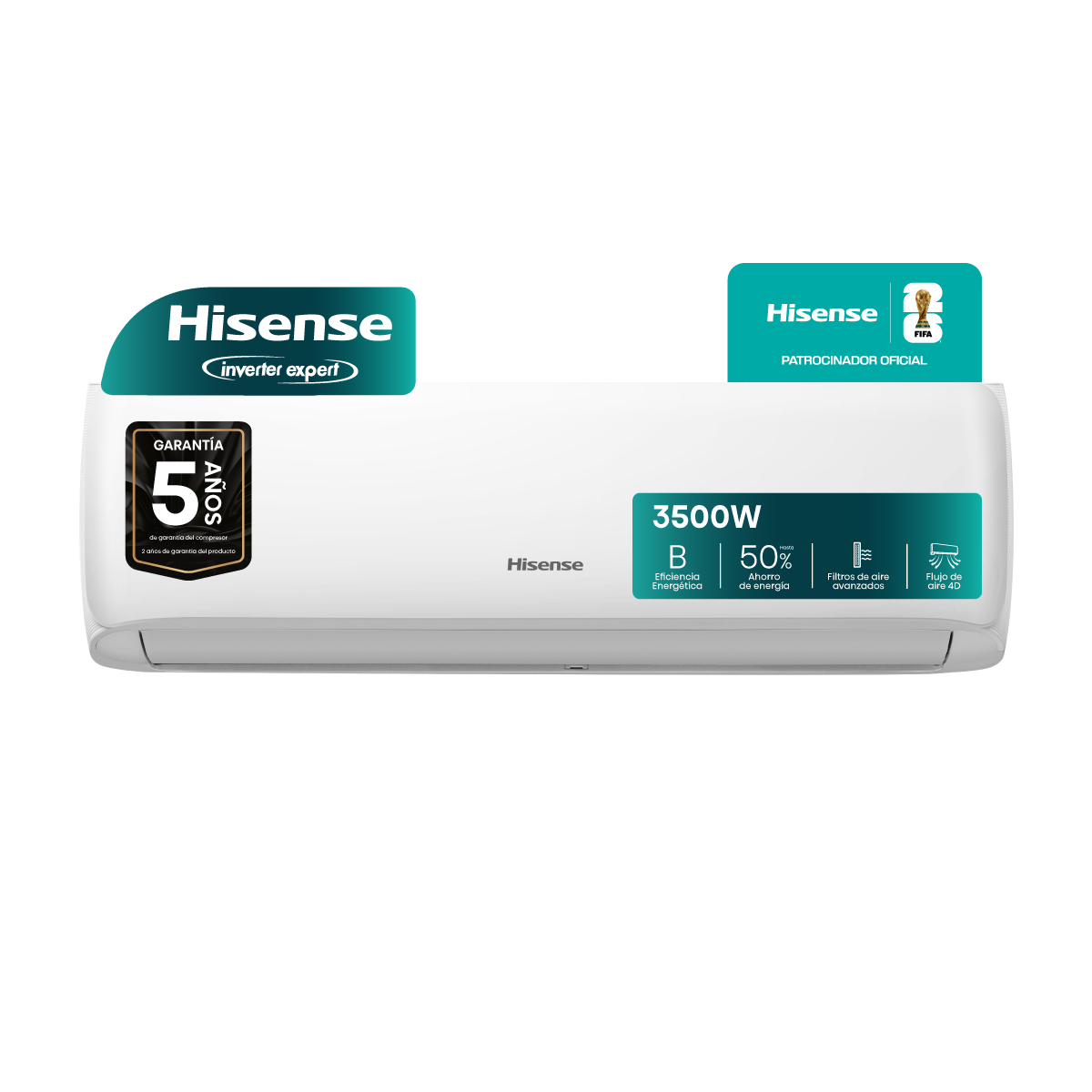 Aire Acondicionado Hisense Inverter 3500w Frio Calor Blanco - https://hyo.com.ar